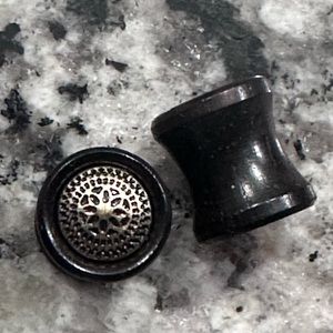 Antique wood decorative lotus plugs